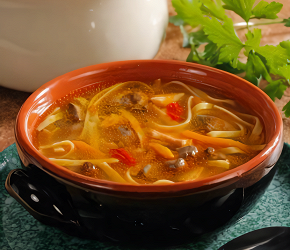 Фотография рецепта Лапша с куриной печенкой