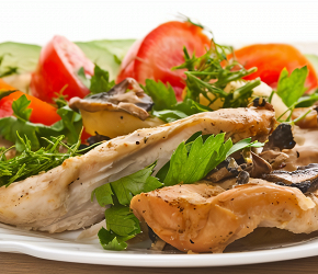 Фотография рецепта Жареная курица с грибами по-тайски