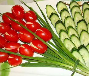 Фотография рецепта Салат с шампиньонами и фруктами