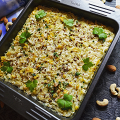 Фотография рецепта Капустная запеканка с курицей в духовке автор Ирина Палкина