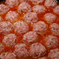 Фотография рецепта Мясные тефтели-ежики автор Алена