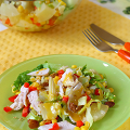 Фотография рецепта Салат из курицы с ананасами и грибами автор orange_green