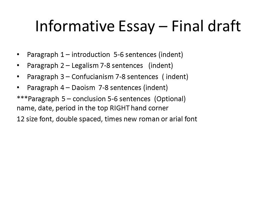 Essay college report to principal