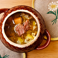 Фотография рецепта Солянка мясная с кислой капустой автор Стряпуха