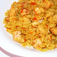 Плов с курицей на сковороде