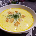 Фотография рецепта Сырный суп по-французски с курицей автор Катерина