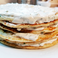 Панкейки с адыгейским сыром