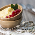 Фотография рецепта Каша из кукурузной крупы с яблоками в мультиварке автор Redmond_receipts Рецепты