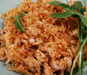 Фотография рецепта Кето-макароны по-флотски с курицей