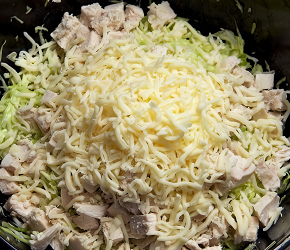 Фотография рецепта Салат из свежей капусты с курицей