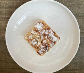 Фотография рецепта Пирог с абрикосами и персиками