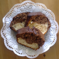 Мраморный кекс с шоколадом