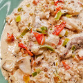 Фотография рецепта Жареная кето-треска с овощами и сливками автор Лоскутова Марианна