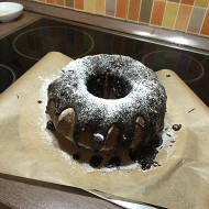 Новогодний имбирный кекс с сушеной клюквой