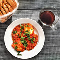 Фотография рецепта Шакшука (яичница с помидорами) автор Евгений Кем