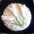 Фотография рецепта Салат из куриной грудки с шампиньонами и ананасом автор Анастасия Кадочникова