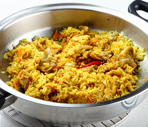Фотография рецепта Курица карри с рисом и овощами