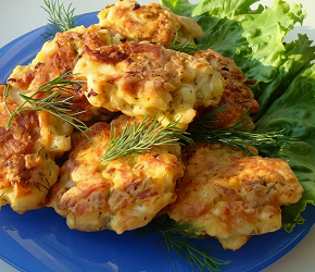 Фотография рецепта Рубленые куриные котлеты с укропом