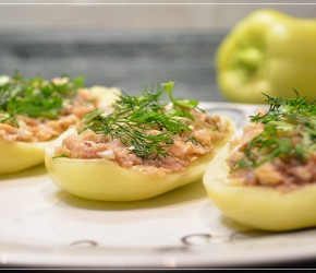 Фотография рецепта Закуска из болгарского перца и курицы