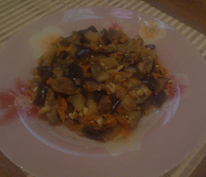 Фотография рецепта Баклажаны с луком и морковью