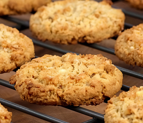 Фотография рецепта Овсяное печенье (Oatmeal Cookies)