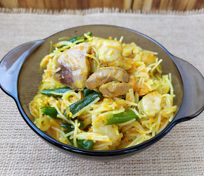 Фотография рецепта Вермишель с курицей и овощами