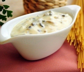 Фотография рецепта Грибной соус с хреном