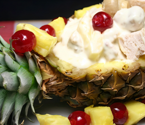 Фотография рецепта Салат с ананасами и курицей