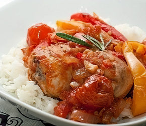 Фотография рецепта Куриные голени, запеченные с овощами