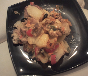 Фотография рецепта Мясо с овощами под сливочно-сырным соусом