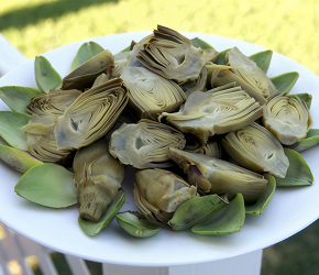 Фотография рецепта Вареные артишоки