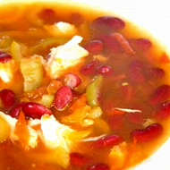 Суп с фасолью и курицей