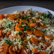 Морковь тушеная, с рисом