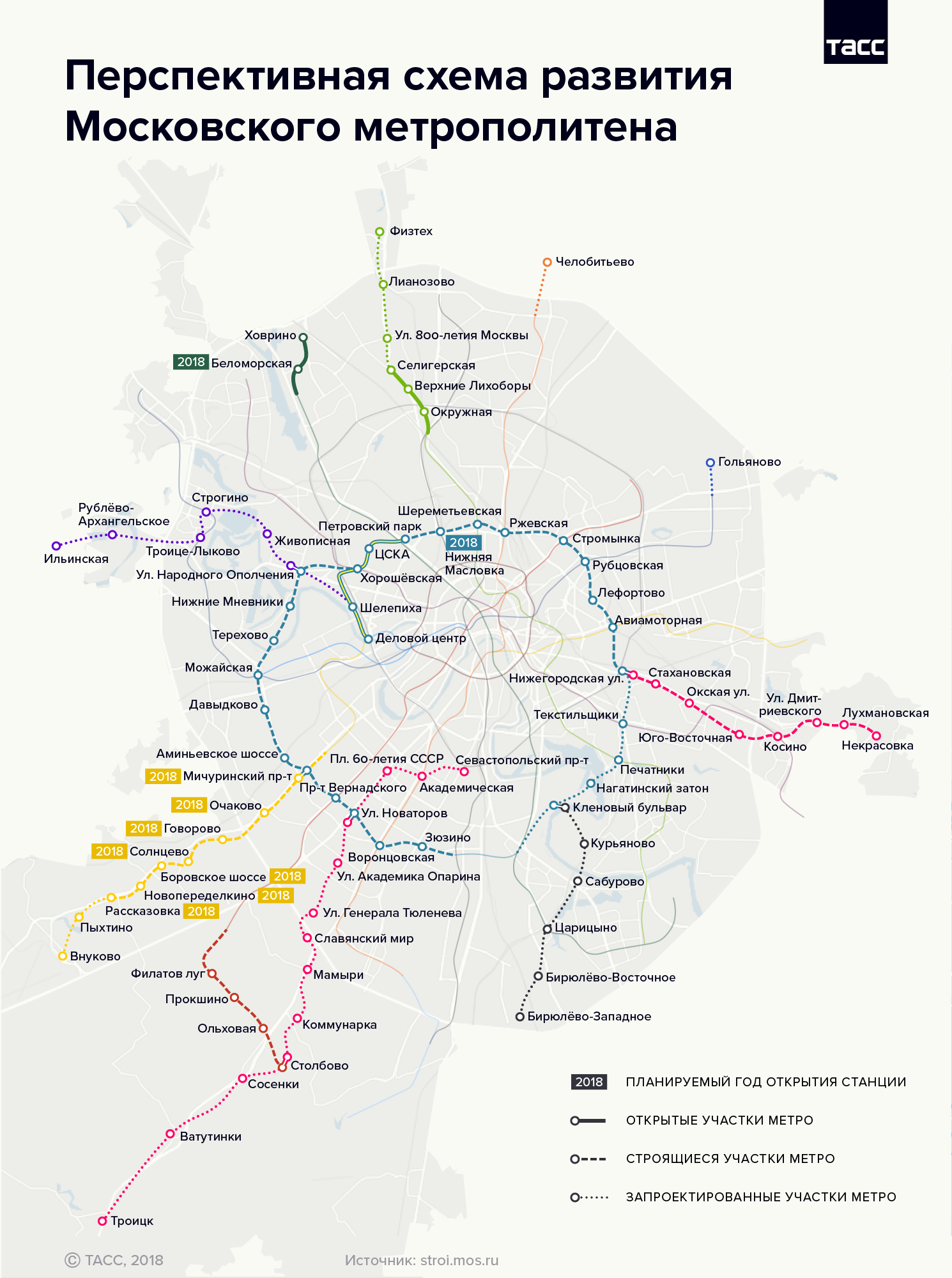 План метро на 2025 год