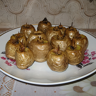 Печеный картофель с салом