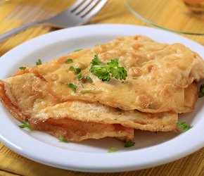 Фотография рецепта Омлет с молоком и мукой