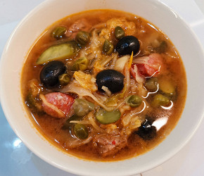 Фотография рецепта Мясная солянка