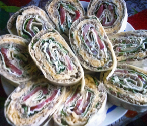 Фотография рецепта Закуска из лаваша с мясным фаршем