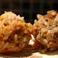 Фотография рецепта Мясные тефтели-ежики автор Алена