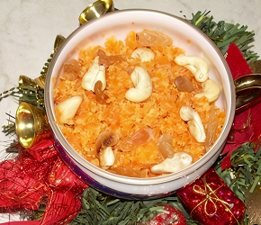 Фотография рецепта Халва из моркови с кешью (Gajjar Halwa)