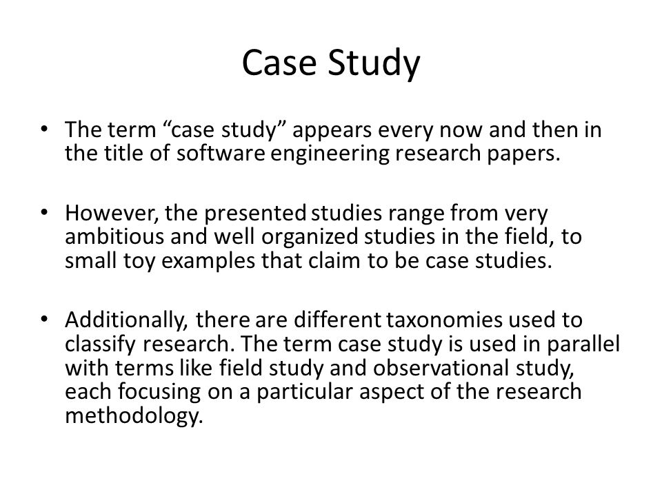 research study examples