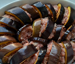 Фотография рецепта Баклажаны фаршированные мясом, по-турецки