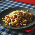 Фотография рецепта Ризотто с курицей, овощами и пармезаном автор олеся рыжкова