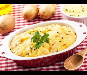 Фотография рецепта Картофельный гратен с сыром, по-французски