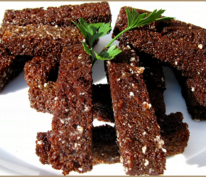 Фотография рецепта Гренки с чесноком и укропом