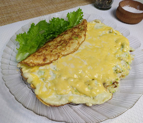 Фотография рецепта Омлет с кабачком и сыром
