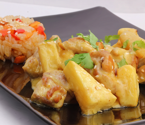 Фотография рецепта Курица с ананасом