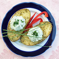 Фотография рецепта Печеный картофель с творогом автор Salatshop