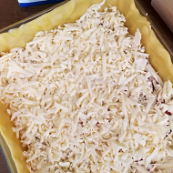 Киш лорен с курицей и грибами