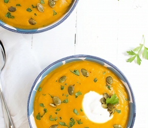 Фотография рецепта Cуп-пюре из чечевицы с куркумой